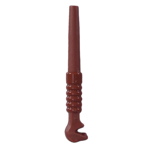 Lego Equipment Wand, Snake End / Reddish Brown
