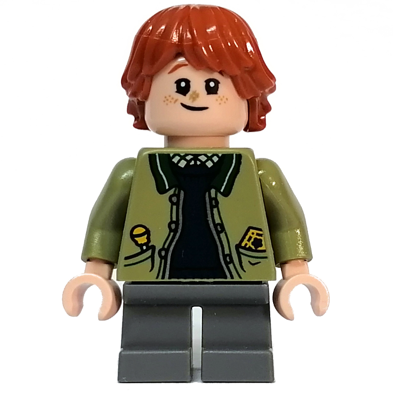 Lego Ron Weasley, Olive Green Jacket, Dirt On Nose