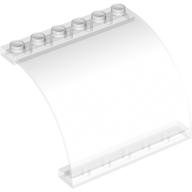 Lego Panel 6 x 5 x 3 1/3 Curved Top / Trans-Clear