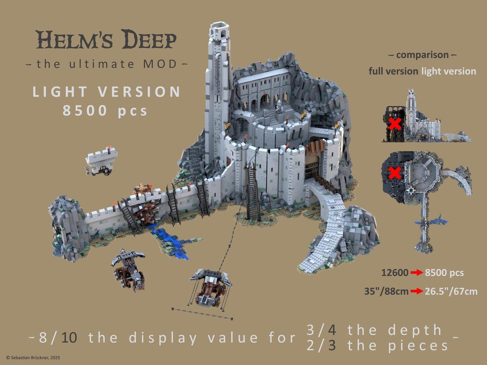Lego Helm's Deep - the ultimate MOD - LIGHT VERSION