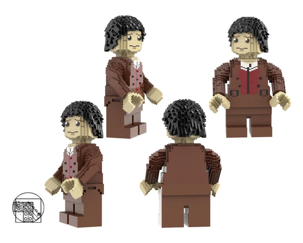 Lego Maxi figure Frodo with reddish brown jacket