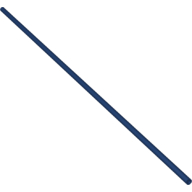 Lego Hose Rigid 3mm D. 34L / 27.2cm / Dark Blue