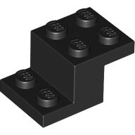 Lego Bracket 3 x 2 x 1 1/3 with Pin Bottom / Black