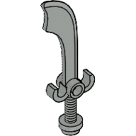 Lego Weapon Sword / Scimitar / Light Gray