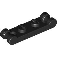 Lego Plate Special 1 x 2 with Handles on Ends / Black
