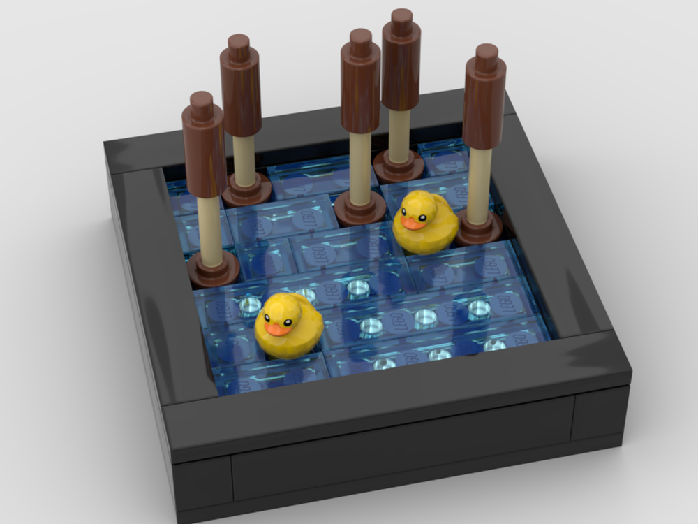 Lego Ducks on a pond