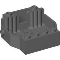 Lego Vehicle Base 6 x 5 x 2 [2 Seats] / Dark Bluish Gray