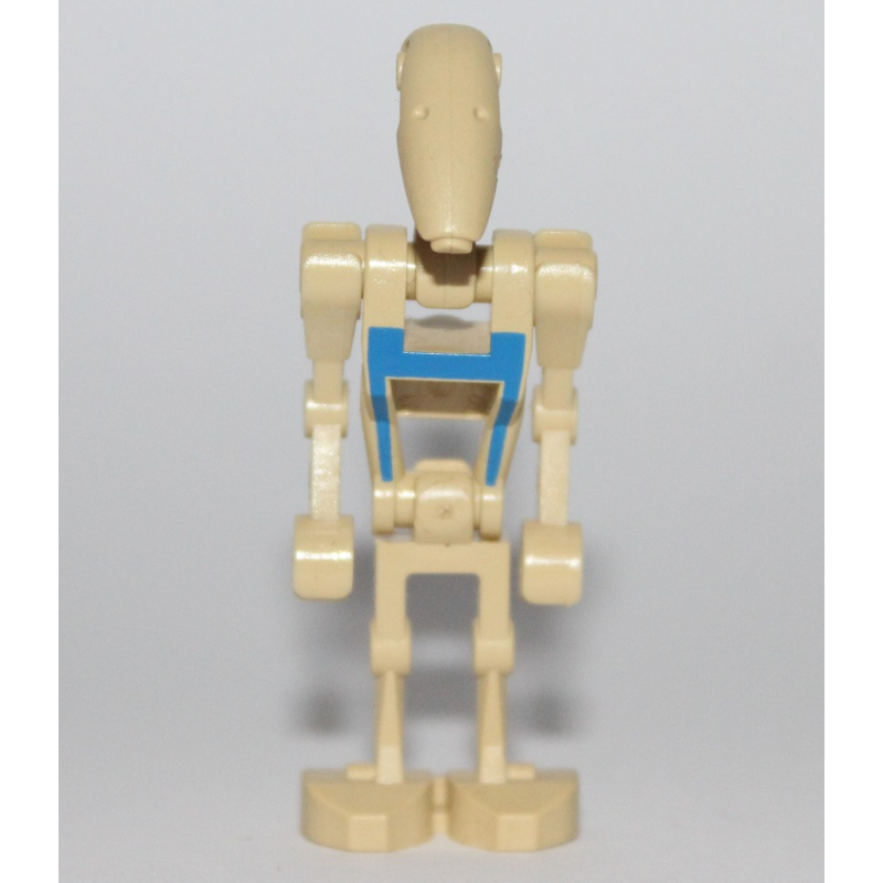 Lego Battle Droid Pilot, Blue Printed Torso, Two Bent Arms