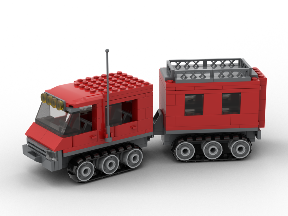 Lego Bandvagn 206 (track vehicle) - Red