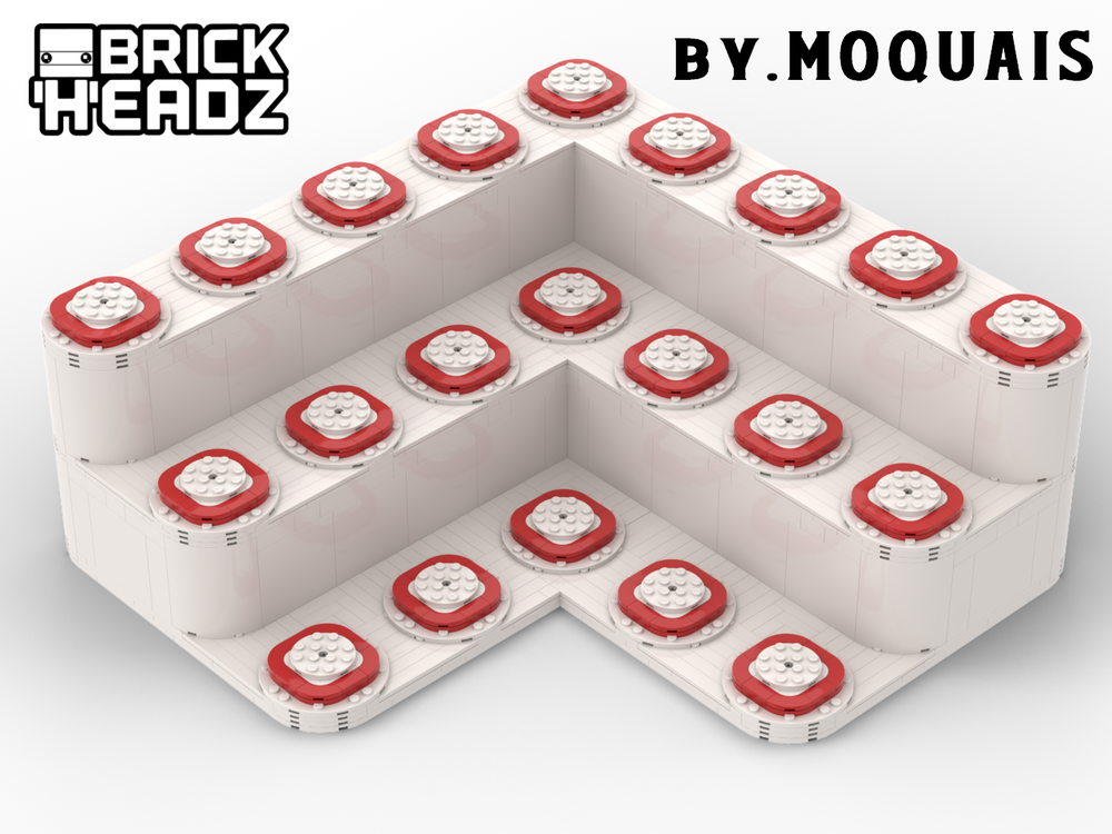 Lego Brickheadz corner stand
