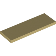 Lego Tile 2 x 6 / Tan
