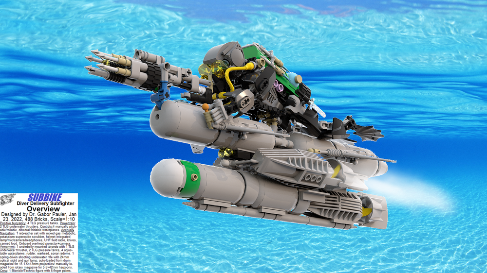 Lego SubBike Diver Delivery Subfighter