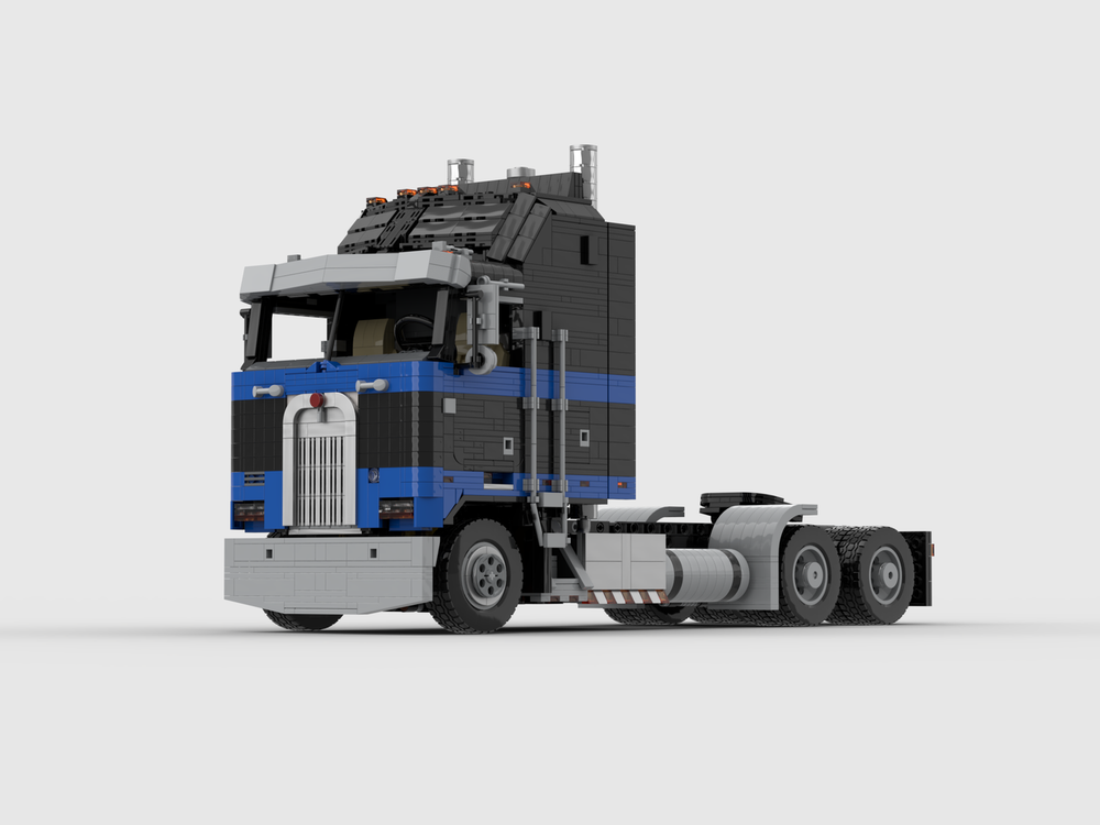 Lego Kenworth K100 6X4 semi truck(tractor)black
