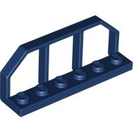 Lego Plate Special 1 x 6 with Train Wagon End Fence / Dark Blue