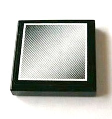 Lego Tile 2 x 2 with Vehicle Mirror Squared Corners on Black and White Small Border Background Pattern (Sticker) - Set 8069 / Black