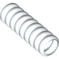 Lego Hose, Ribbed 7mm D. 3L / 2.4cm / White