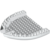Lego Boat Hull Section, Brick 16 x 13 x 2 / White