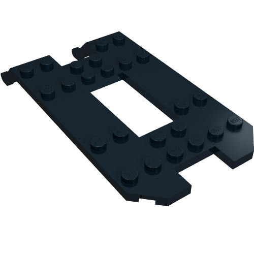 Lego Vehicle Base, Trailer 6 x 12 x 1 1/3 / Black