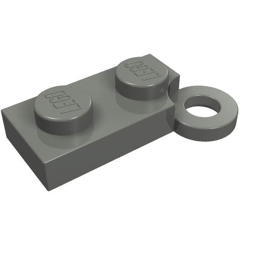 Lego Hinge Plate 1 x 4 Swivel Base / Dark Bluish Gray