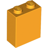 Lego Brick 1 x 2 x 2 with Inside Stud Holder / Bright Light Orange