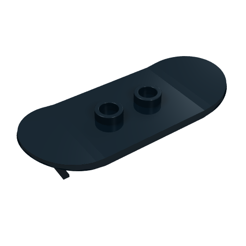 Lego Sports Skateboard with Mag Wheel Holders / Black