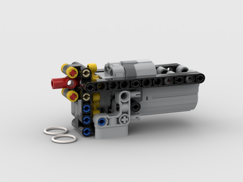 Lego 90 degree PF servo stepper / remote gear shifter