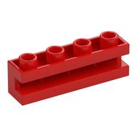 Lego Brick Special 1 x 4 with Groove / Red