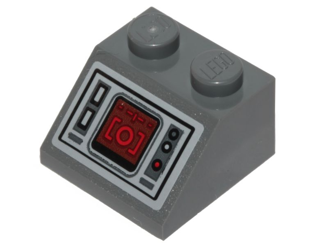 Lego Slope 45 2 x 2 with SW AT-ST Control Panel Pattern (Sticker) - Set 75254