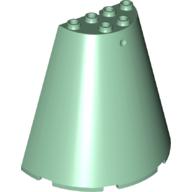 Lego Cone Half 8 x 4 x 6 / Sand Green