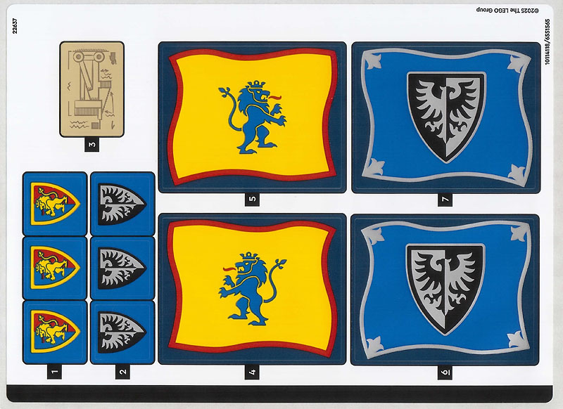 Lego Sticker Sheet for Set 910045-1
