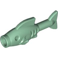 Lego Animal, Fish [Hollow Stud Mouth] / Sand Green