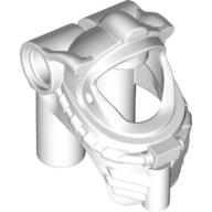 Lego Helmet Underwater / Space, Breathing Apparatus with Pin Holes / White