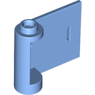 Lego Door 1 x 3 x 2 Right - Open Between Top and Bottom Hinge with White Line Print / Medium Blue