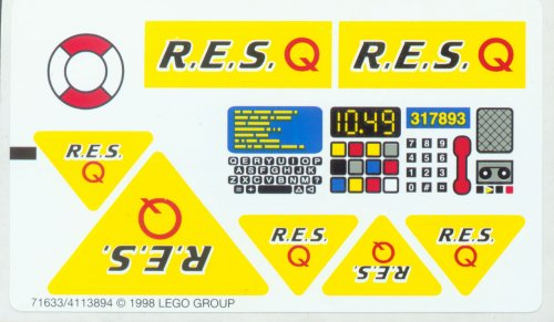 Lego Sticker Sheet for Set 6479-1