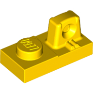 Lego Hinge Plate 1 x 2 Locking with 1 Finger On Top / Yellow