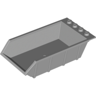 Lego Tipper Bed 4 x 6, Solid Studs / Light Bluish Gray