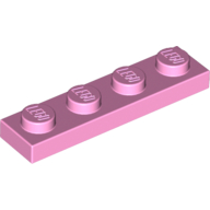 Lego Plate 1 x 4 / Bright Pink