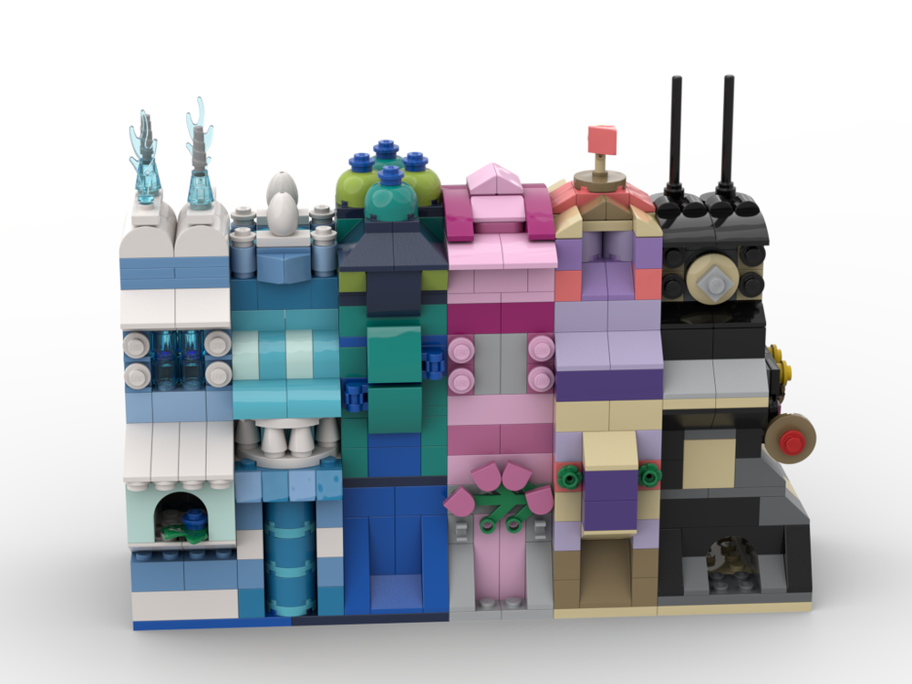 Lego 11011 Rainbow houses Part 2