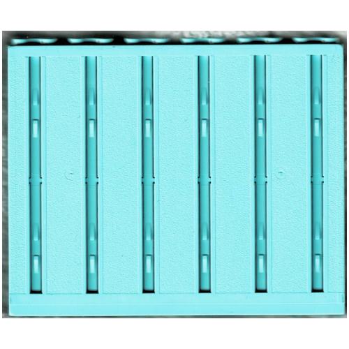 Lego Scala, Building, Wall, Vertical Grooved 12 x 2 x 8 / Aqua