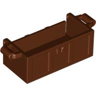 Lego Treasure Chest Bottom with Rear Slots, No Groove