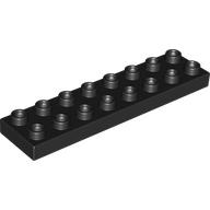 Lego Duplo Plate 2 x 8 / Black