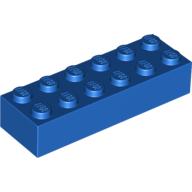 Lego Brick 2 x 6 / Blue