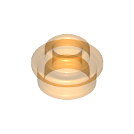 Lego Plate Round 1 x 1 with Open Stud / Trans-Orange