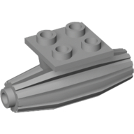 Lego Engine, Strakes, 2 x 2 Thin Top Plate / Light Bluish Gray