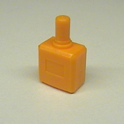 Lego Belville / Scala, Equipment, Bottle Perfume with Rectangle Base / Medium Orange