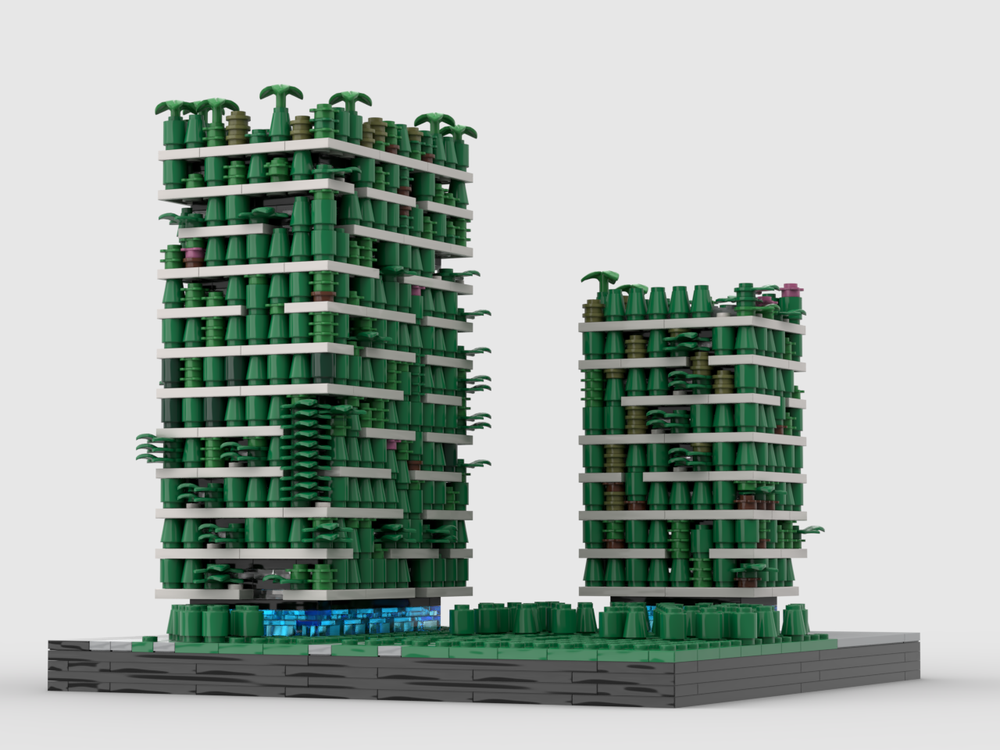 Lego Bosco Verticale at 1/650th Scale