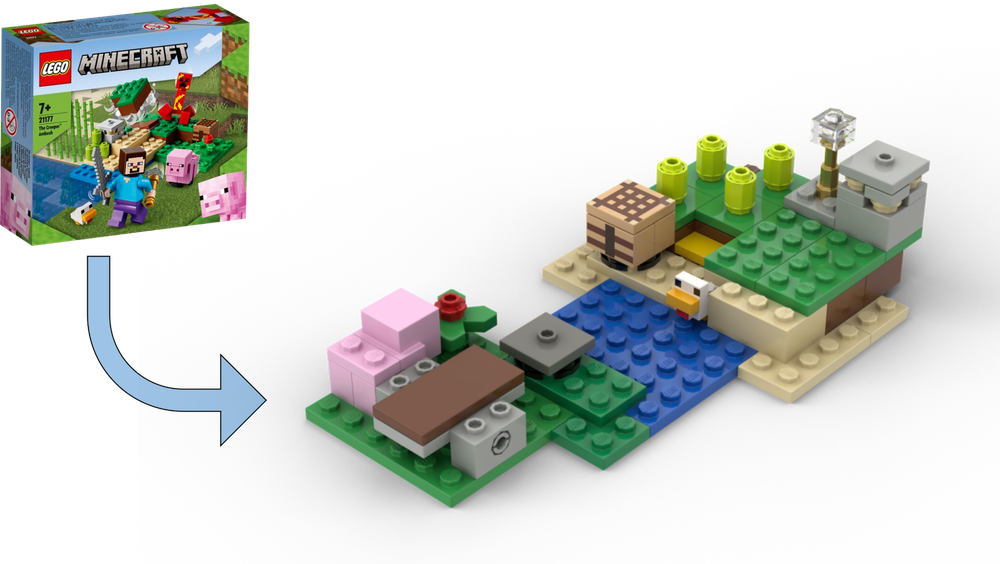 Lego 21177 Alternative "Creeper's cannon"