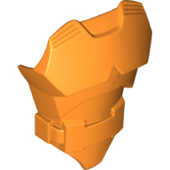Lego Large Figure Torso Cover with Raised Belt [Plain] / Orange