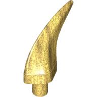 Lego Animal Body Part, Barb / Claw / Tooth / Talon / Horn, Medium / Pearl Gold