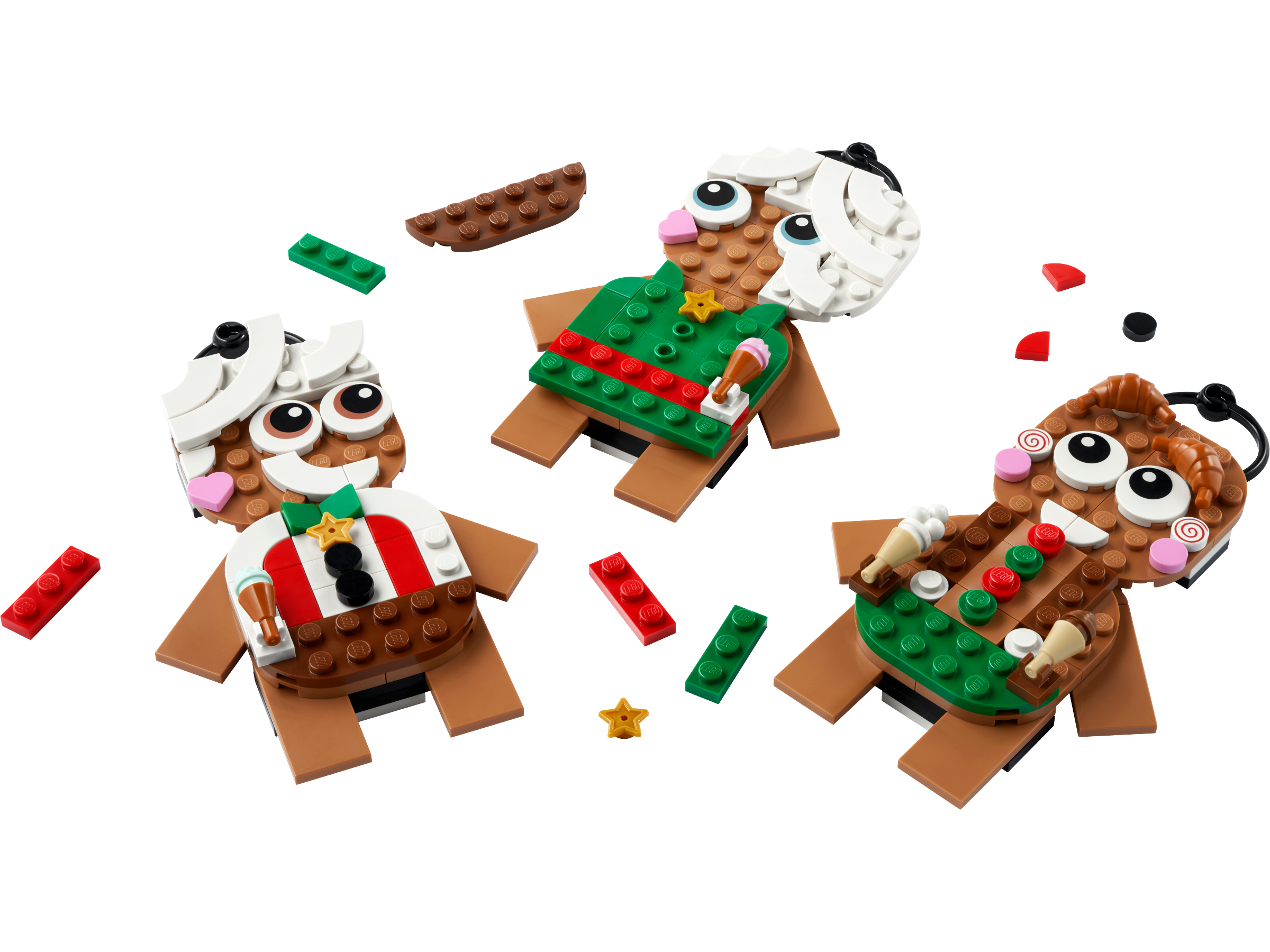 Lego Gingerbread Ornaments